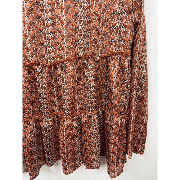 Molly Bracken XS Floral Boho Peasant Blouse Fall Cottagecore Top - Picture 11 of 14